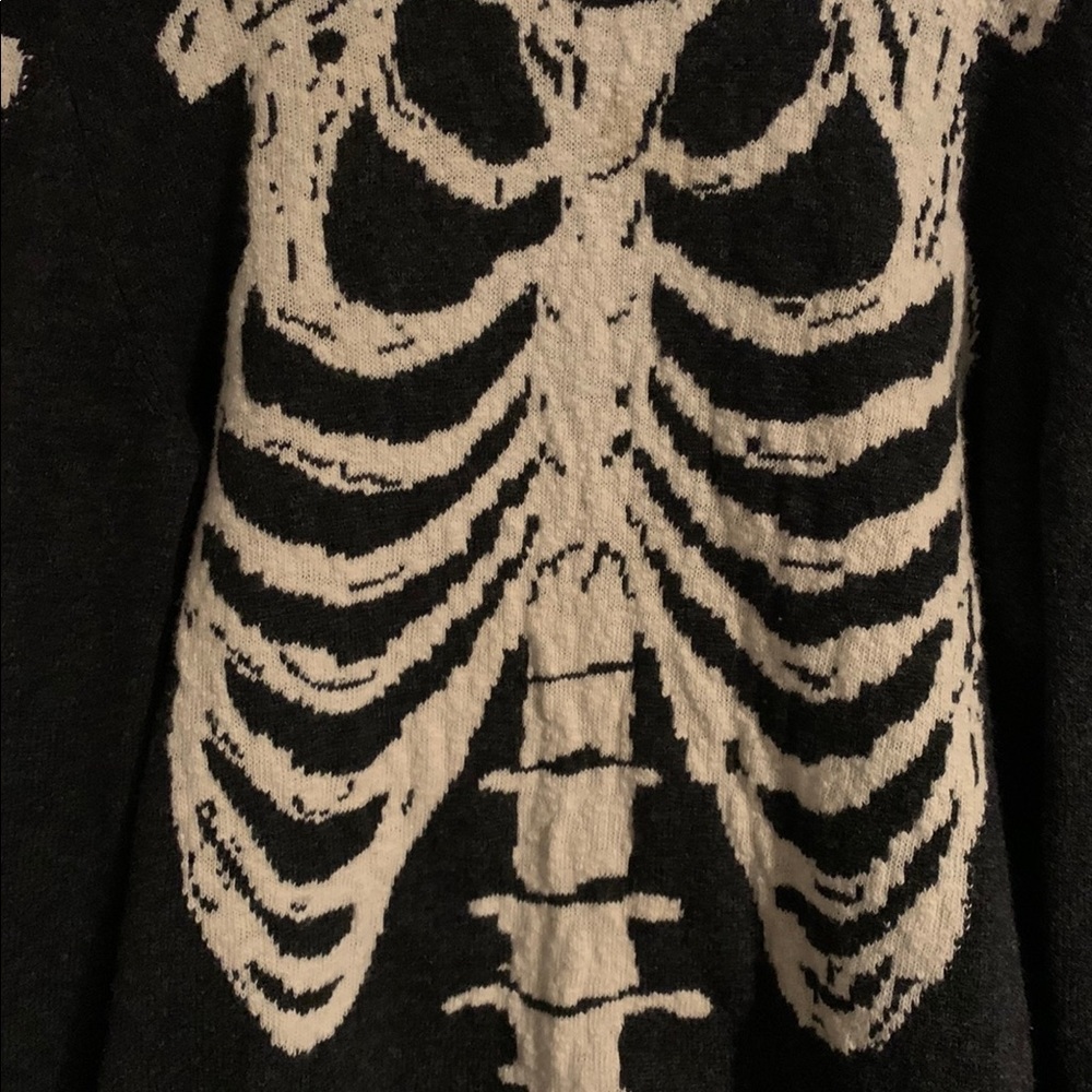 Saint Laurent Paris skeleton jacquard wool sweater - Picture 6 of 11